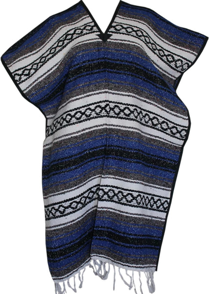 Classic Mexican Blanket Poncho