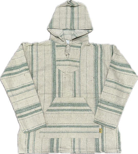Baja Hoodie - Tan/Green