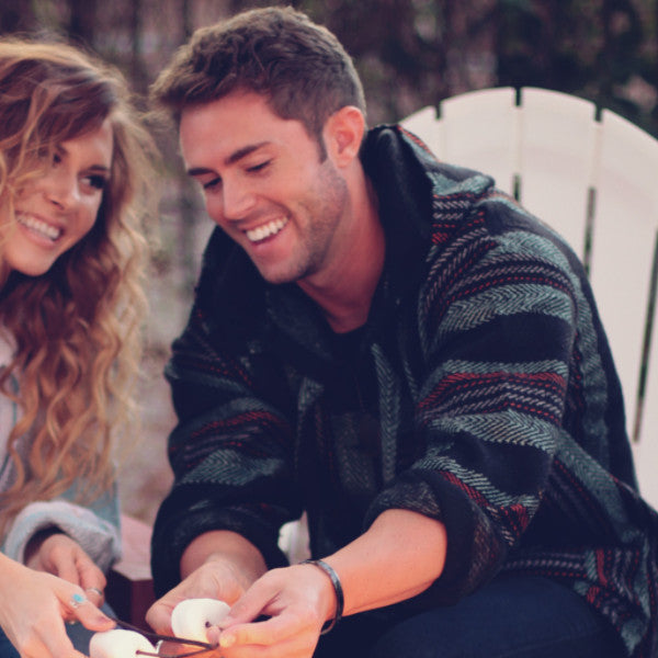 Baja Hoodie - Black Turquoise